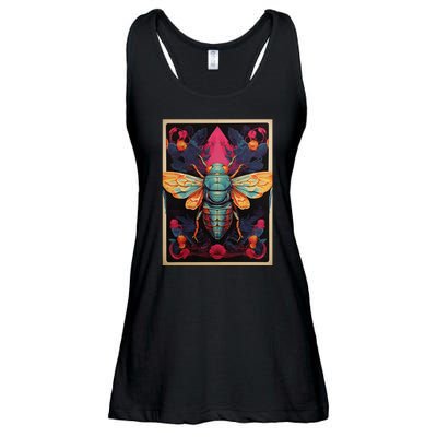 Cicada 2024 Invasion Double Emergence Ladies Essential Flowy Tank