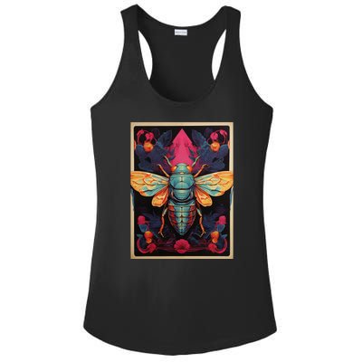 Cicada 2024 Invasion Double Emergence Ladies PosiCharge Competitor Racerback Tank