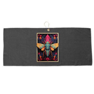 Cicada 2024 Invasion Double Emergence Large Microfiber Waffle Golf Towel