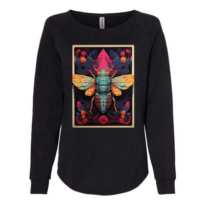 Cicada 2024 Invasion Double Emergence Womens California Wash Sweatshirt