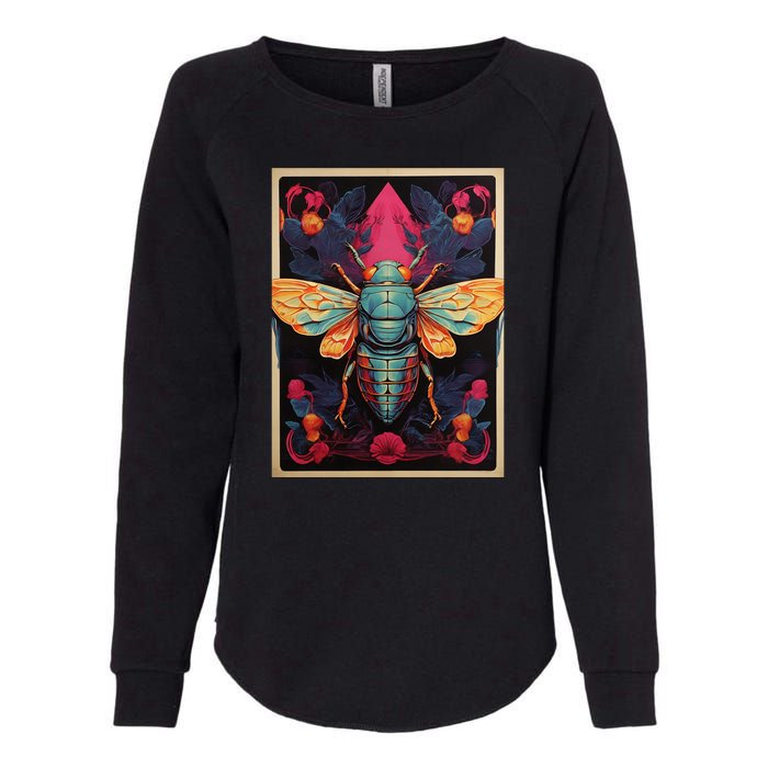 Cicada 2024 Invasion Double Emergence Womens California Wash Sweatshirt