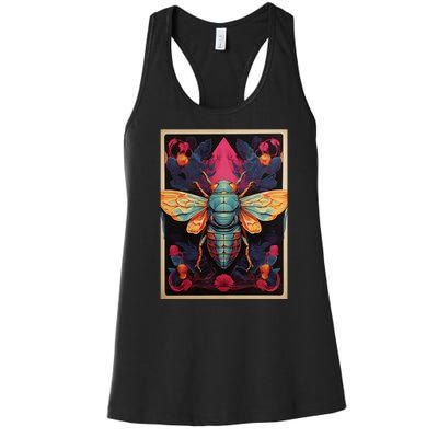 Cicada 2024 Invasion Double Emergence Women's Racerback Tank