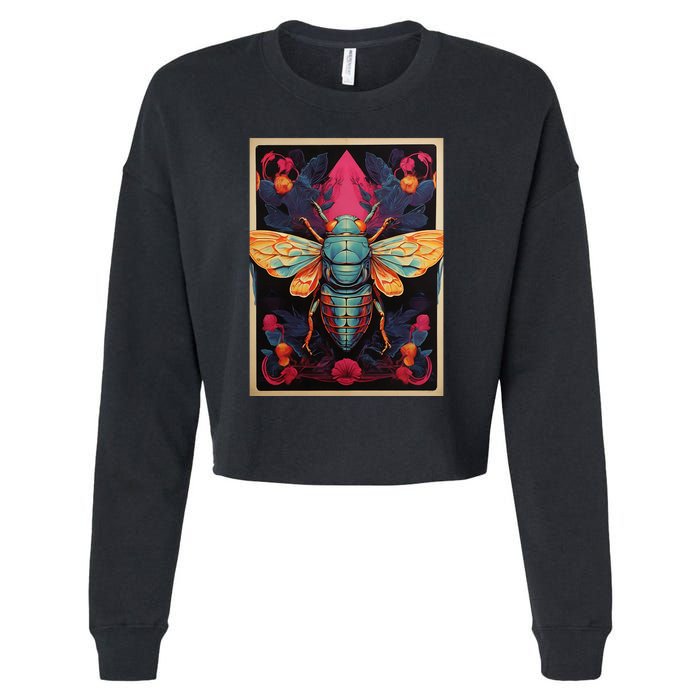 Cicada 2024 Invasion Double Emergence Cropped Pullover Crew