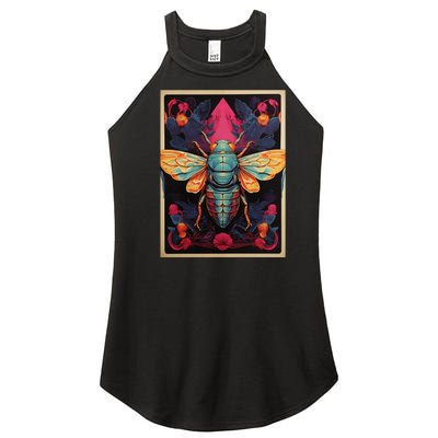 Cicada 2024 Invasion Double Emergence Women's Perfect Tri Rocker Tank