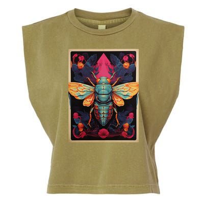 Cicada 2024 Invasion Double Emergence Garment-Dyed Women's Muscle Tee