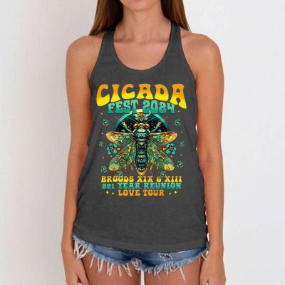 Cicada 2024 Insect Women's Knotted Racerback Tank