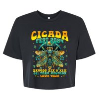 Cicada 2024 Insect Broods Xix And Xiii Cicada Lover Bella+Canvas Jersey Crop Tee