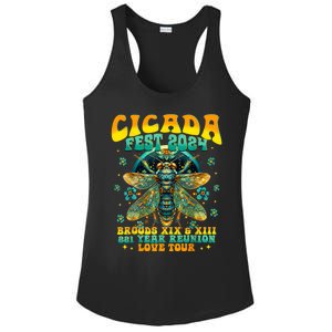 Cicada 2024 Insect Broods Xix And Xiii Cicada Lover Ladies PosiCharge Competitor Racerback Tank