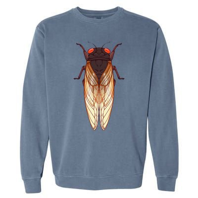 Cicada 2024 Invasion Emergence Swarm Brood Xiii Xix Garment-Dyed Sweatshirt