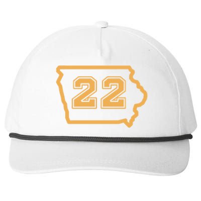 Clark 22 Jersey Championship Basketball Iowa Snapback Five-Panel Rope Hat