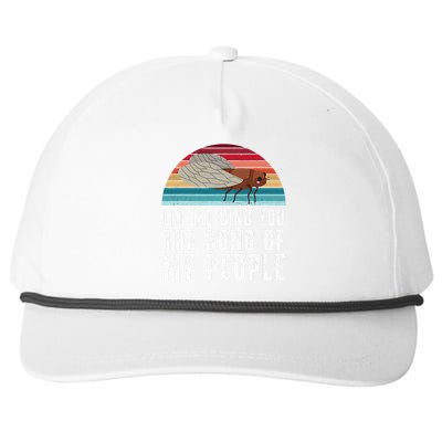 Cicada 2024 Let Me Sing You The Song Of My People Snapback Five-Panel Rope Hat