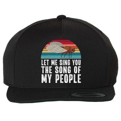 Cicada 2024 Let Me Sing You The Song Of My People Wool Snapback Cap