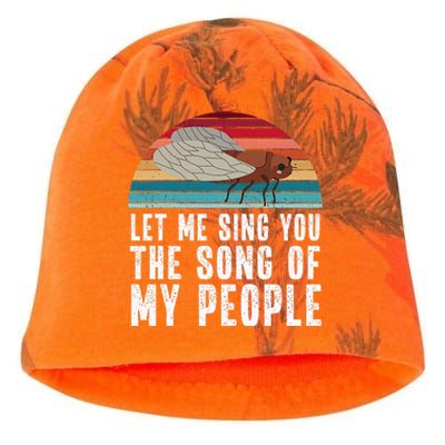 Cicada 2024 Let Me Sing You The Song Of My People Kati - Camo Knit Beanie