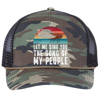 Cicada 2024 Let Me Sing You The Song Of My People Retro Rope Trucker Hat Cap