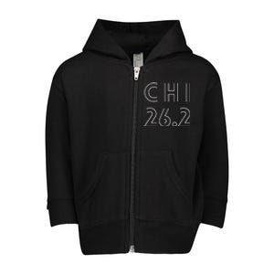 Chicago 26.2 Marathon Toddler Zip Fleece Hoodie