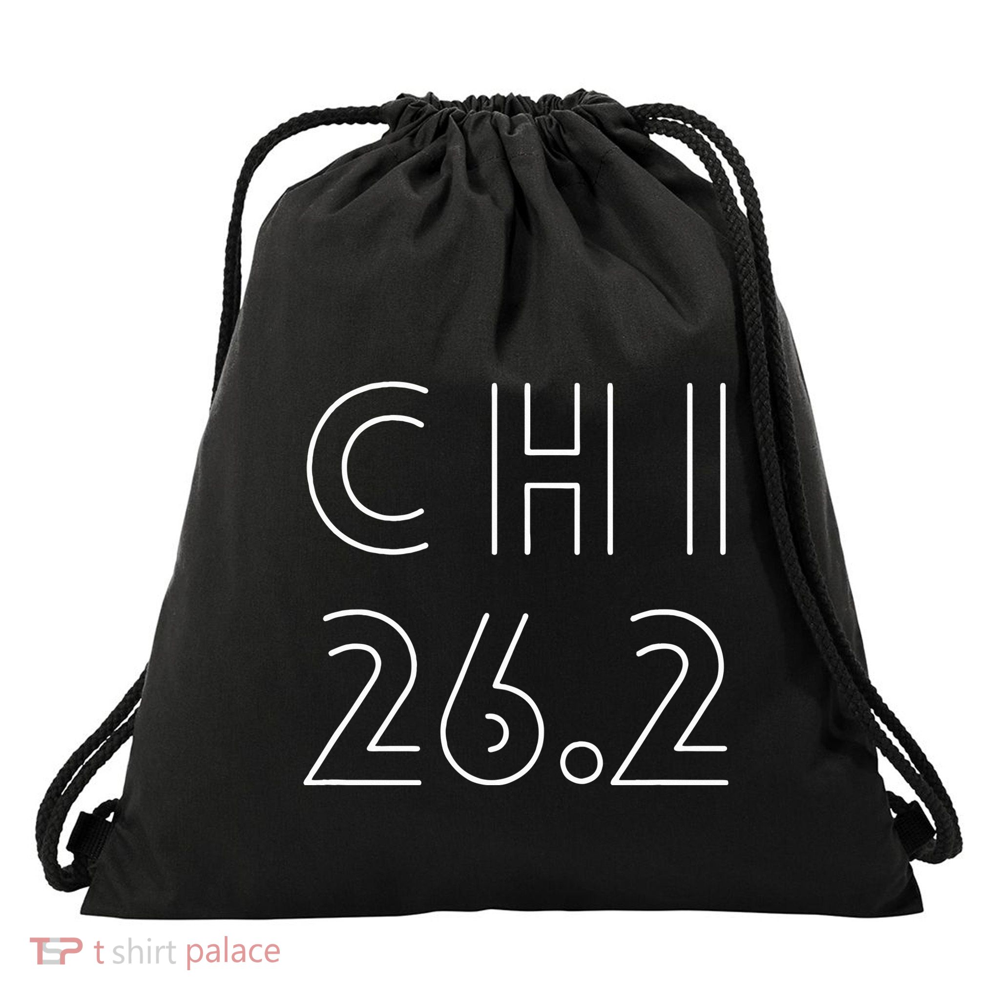 Chicago 26.2 Marathon Drawstring Bag