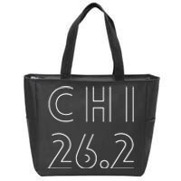 Chicago 26.2 Marathon Zip Tote Bag