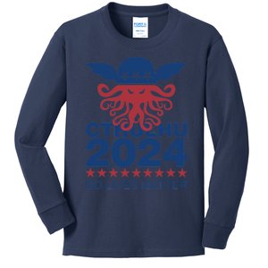 Cthulhu 2024 No Lives Matter Kids Long Sleeve Shirt