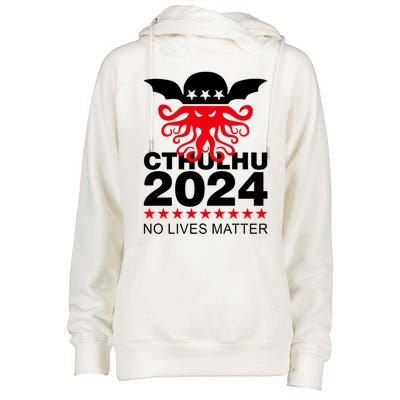 Cthulhu 2024 No Lives Matter Womens Funnel Neck Pullover Hood