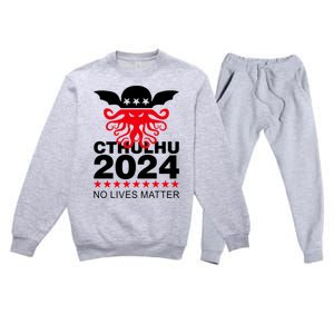 Cthulhu 2024 No Lives Matter Premium Crewneck Sweatsuit Set