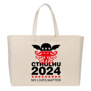 Cthulhu 2024 No Lives Matter Cotton Canvas Jumbo Tote