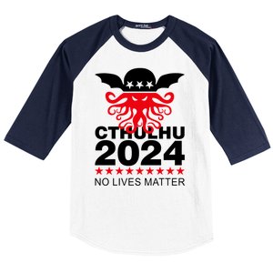 Cthulhu 2024 No Lives Matter Baseball Sleeve Shirt