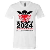 Cthulhu 2024 No Lives Matter V-Neck T-Shirt