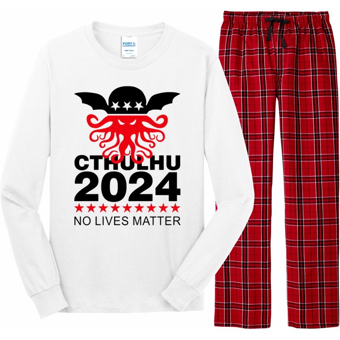 Cthulhu 2024 No Lives Matter Long Sleeve Pajama Set