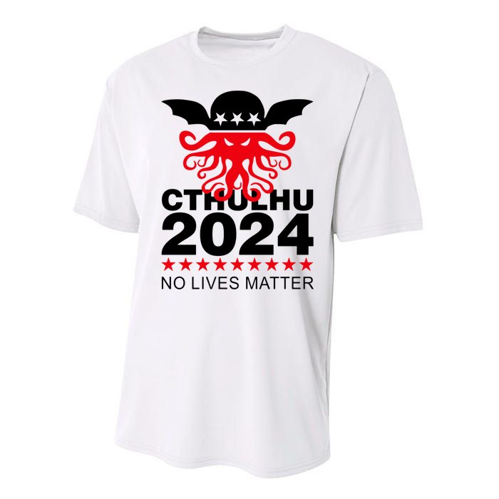 Cthulhu 2024 No Lives Matter Performance Sprint T-Shirt