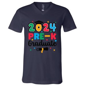 Class 2024 Prek Graduate Preschool Graduation Summer V-Neck T-Shirt