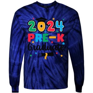 Class 2024 Prek Graduate Preschool Graduation Summer Tie-Dye Long Sleeve Shirt