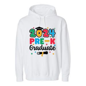 Class 2024 Prek Graduate Preschool Graduation Summer Garment-Dyed Fleece Hoodie