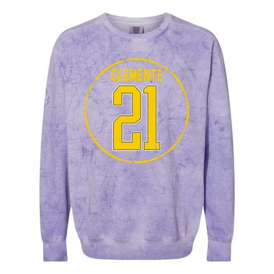 Clemente 21 Pittsburgh Colorblast Crewneck Sweatshirt