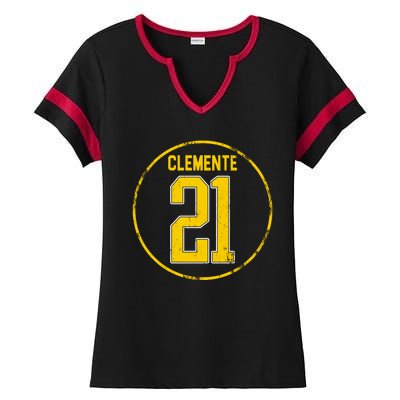 Clemente 21 Pittsburgh Ladies Halftime Notch Neck Tee