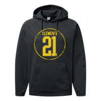 Clemente 21 Pittsburgh Performance Fleece Hoodie