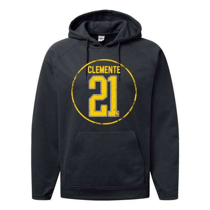 Clemente 21 Pittsburgh Performance Fleece Hoodie