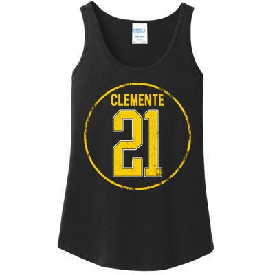 Clemente 21 Pittsburgh Ladies Essential Tank