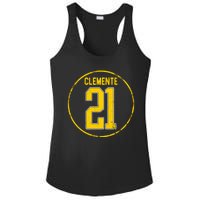 Clemente 21 Pittsburgh Ladies PosiCharge Competitor Racerback Tank