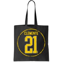 Clemente 21 Pittsburgh Tote Bag