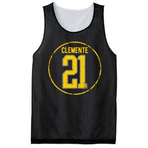 Clemente 21 Pittsburgh Mesh Reversible Basketball Jersey Tank