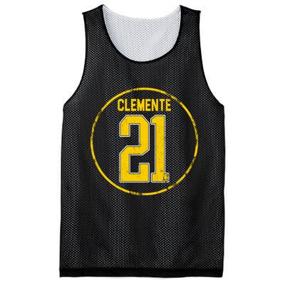 Clemente 21 Pittsburgh Mesh Reversible Basketball Jersey Tank