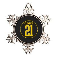 Clemente 21 Pittsburgh Metallic Star Ornament