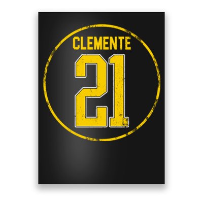 Clemente 21 Pittsburgh Poster