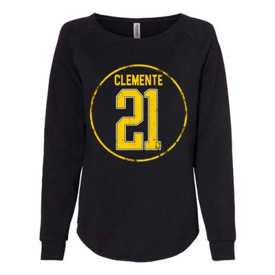 Clemente 21 Pittsburgh Womens California Wash Sweatshirt