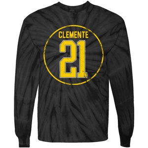 Clemente 21 Pittsburgh Tie-Dye Long Sleeve Shirt