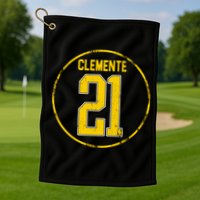 Clemente 21 Pittsburgh Golf Towel