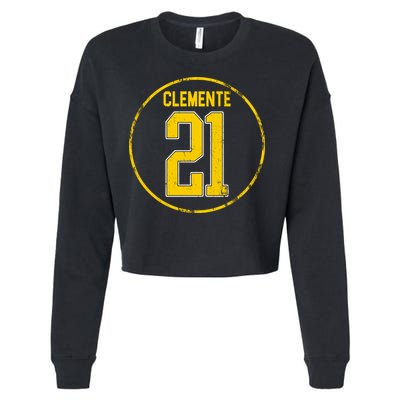 Clemente 21 Pittsburgh Cropped Pullover Crew