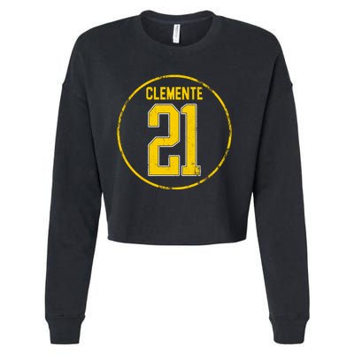 Clemente 21 Pittsburgh Cropped Pullover Crew