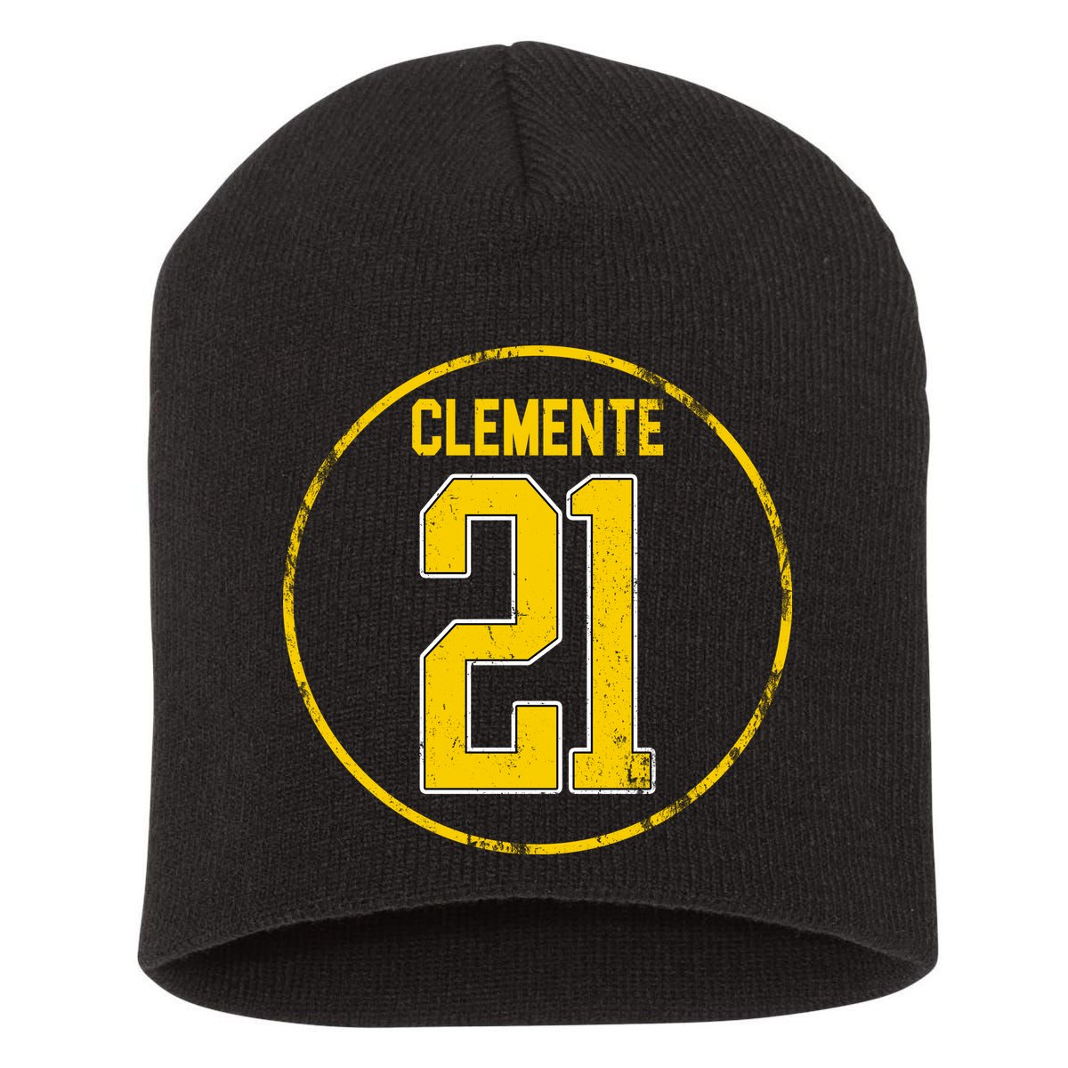 Clemente 21 Pittsburgh Short Acrylic Beanie