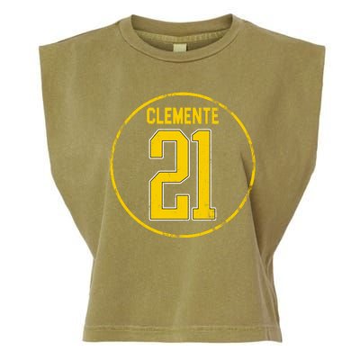 Clemente 21 Pittsburgh Garment-Dyed Women's Muscle Tee